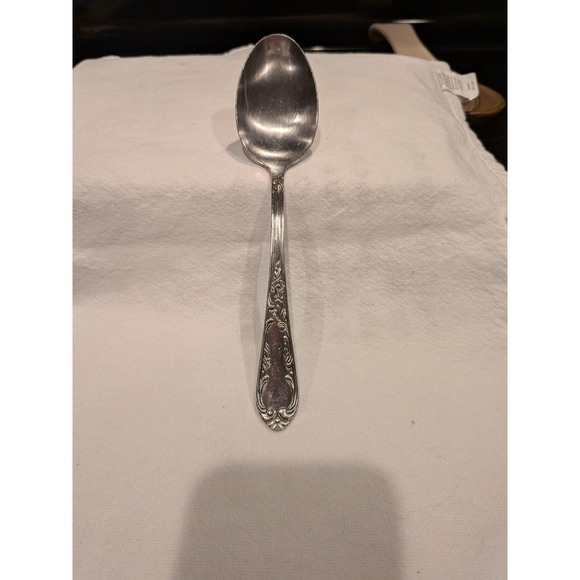 Amefa Other - Amefa Holland Stainless Steel Teaspoon Ornate Floral Scroll Pattern Silver Tone